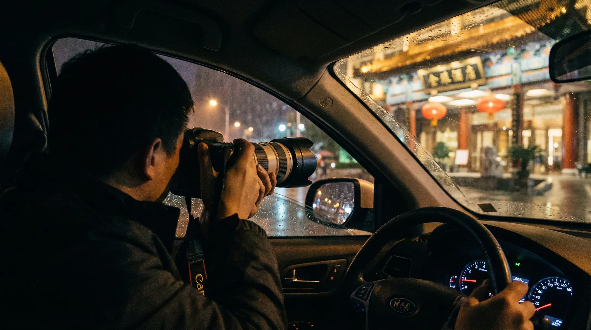 夏晴子 - 记者深夜跟踪拍摄明星行踪